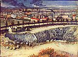 City Gateway Paintings - Factory city by Vincent van Gogh